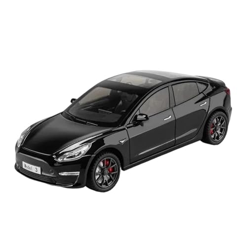 Druckgussfahrzeuge Motorfahrzeuge 1:24 for Tesla Model 3 Serie 535i, Miniatur-Simulations-Legierungsauto-Modellsammlung Im Statischen Maßstab Fertiges Modellauto(Black) von PIPJLCGE