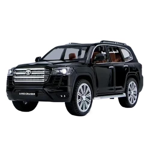 Druckgussfahrzeuge Motorfahrzeuge 1:24 for Toyota Land Cruiser LC300 GR Mini-Simulation Statische Legierung Druckguss Home Modell Auto Kreative Ornamente Fertiges Modellauto(Black) von PIPJLCGE