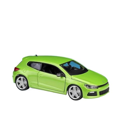Druckgussfahrzeuge Motorfahrzeuge 1:24 for Volkswagen Scirocco R Simulation Miniatur Statisches Modellauto Druckguss-Zinklegierungssammlung Fertiges Modellauto(Green) von PIPJLCGE