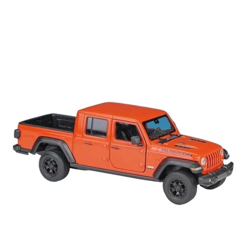 Druckgussfahrzeuge Motorfahrzeuge 1:27 for Jeep Gladiator Rubicon Mini Maßstab Simulation Legierung Metall Auto Modell Bücherregal Ornamente Dekoration Fertiges Modellauto(Orange) von PIPJLCGE