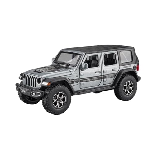 Druckgussfahrzeuge Motorfahrzeuge 1:30 for Jeeps Wrangler Rubicon Miniatur Statische Skala Xin Legierung Automodell Bücherregal Ornamente Dekoration Fertiges Modellauto(Chrome) von PIPJLCGE