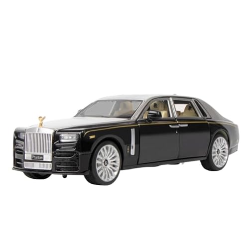 Druckgussfahrzeuge Motorfahrzeuge 1:30 for Rolls-Royce Mansory Phantom Mini Statische Zinklegierung Druckguss Automodell Bücherregal Ornamente Dekoration Fertiges Modellauto(Black) von PIPJLCGE