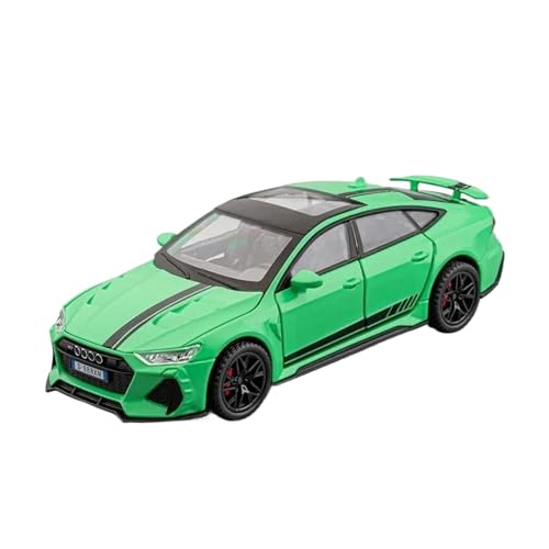 Druckgussfahrzeuge Motorfahrzeuge 1:32 for Audi RS7 Mini Simulation Legierung Metall Druckguss Home Modell Auto Kreative Ornamente Fertiges Modellauto(Green) von PIPJLCGE