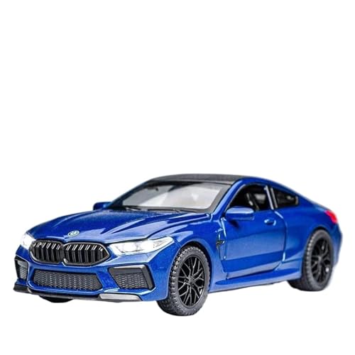 Druckgussfahrzeuge Motorfahrzeuge 1:32 for BMW Serie M8 Miniatur Simulation Legierung Metall Automodell Exquisite Wohnzimmer Dekoration Fertiges Modellauto(Blue) von PIPJLCGE