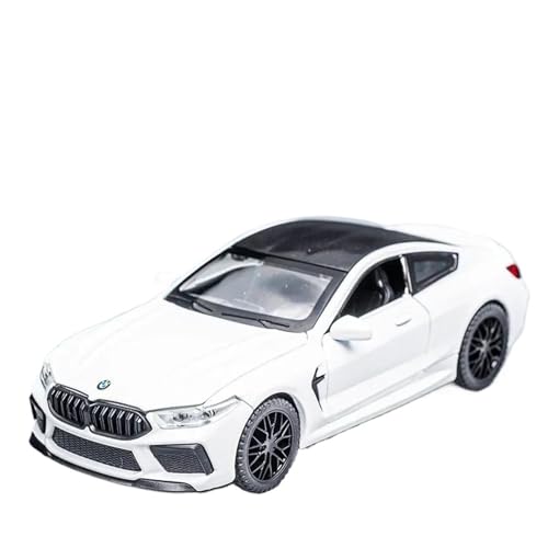 Druckgussfahrzeuge Motorfahrzeuge 1:32 for BMW Serie M8 Miniatur Simulation Legierung Metall Automodell Exquisite Wohnzimmer Dekoration Fertiges Modellauto(White) von PIPJLCGE