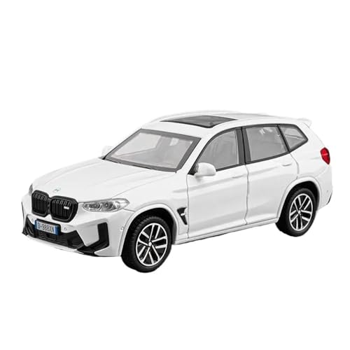 Druckgussfahrzeuge Motorfahrzeuge 1:32 for BMW X3M SUV Mini Statische Legierung Metall Auto Modell Maßstab Luxus Auto Ornamente Dekoration Fertiges Modellauto(White) von PIPJLCGE