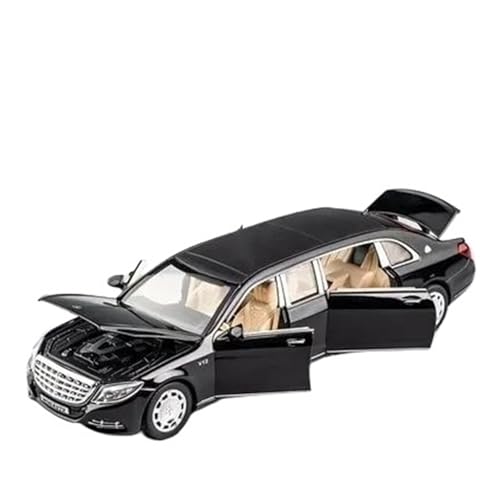 Druckgussfahrzeuge Motorfahrzeuge 1:32 for Benz Maybach S650 Mini-Simulation Statische Legierung Druckguss Home Modell Auto Kreative Ornamente Fertiges Modellauto(Black) von PIPJLCGE
