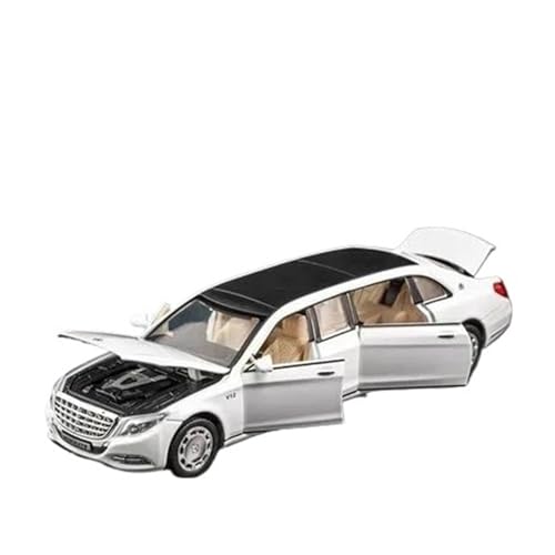 Druckgussfahrzeuge Motorfahrzeuge 1:32 for Benz Maybach S650 Mini-Simulation Statische Legierung Druckguss Home Modell Auto Kreative Ornamente Fertiges Modellauto(White) von PIPJLCGE