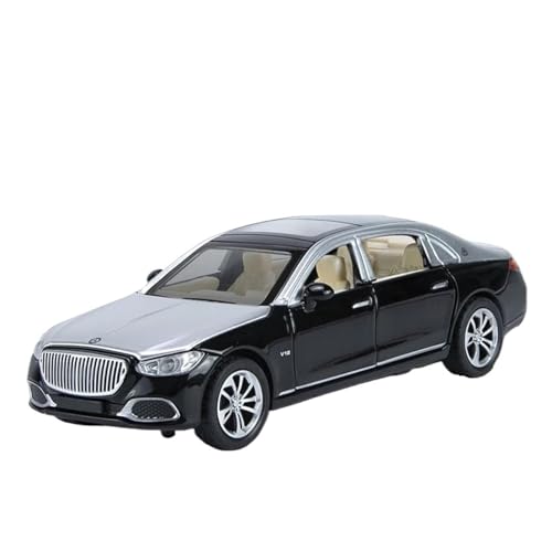 Druckgussfahrzeuge Motorfahrzeuge 1:32 for Benz Maybach S680 Miniatur Statische Legierung Druckguss Automodell Bücherregal Ornamente Dekoration Fertiges Modellauto(Black) von PIPJLCGE