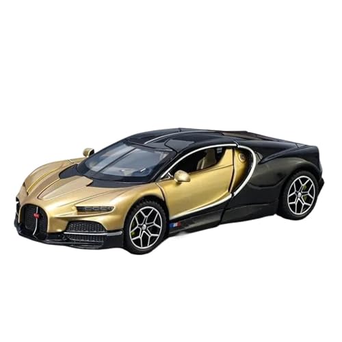 Druckgussfahrzeuge Motorfahrzeuge 1:32 for Bugatti Tourbillon V16 Statischer Maßstab Legierung Metall Home Modell Auto Kreative Einrichtung Dekoration Fertiges Modellauto(Gold) von PIPJLCGE