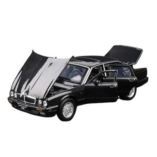Druckgussfahrzeuge Motorfahrzeuge 1:32 for Jaguar XJ6 Statische Mini Skala Simulation Legierung Auto Modell Wohnzimmer Ornamente Sammlung Fertiges Modellauto(Black) von PIPJLCGE