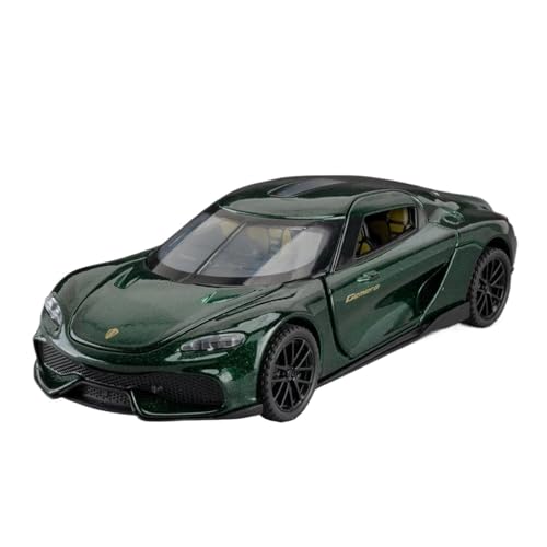 Druckgussfahrzeuge Motorfahrzeuge 1:32 for Koenigsegg Gemini Mini Statisches Maßstabautomodell Legierungssimulationsmodell Ornamente Dekoration Fertiges Modellauto(Green) von PIPJLCGE