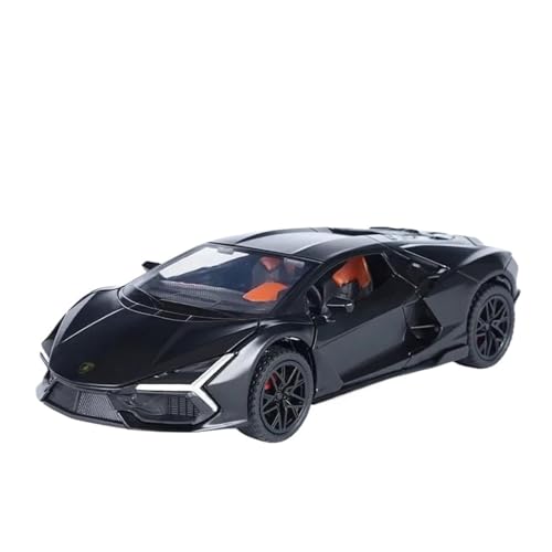 Druckgussfahrzeuge Motorfahrzeuge 1:32 for Lamborghini Revuelto Mini Statische Legierung Metall Auto Modell Maßstab Luxus Auto Ornamente Dekoration Fertiges Modellauto(Black) von PIPJLCGE