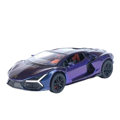 Druckgussfahrzeuge Motorfahrzeuge 1:32 for Lamborghini Revuelto Mini Statische Legierung Metall Auto Modell Maßstab Luxus Auto Ornamente Dekoration Fertiges Modellauto(Purple) von PIPJLCGE