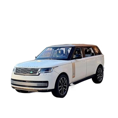 Druckgussfahrzeuge Motorfahrzeuge 1:32 for Land Range Rover SV SUV Simulation Miniatur Statische Druckguss-Modellauto Legierung Metall Ornamente Fertiges Modellauto(White) von PIPJLCGE
