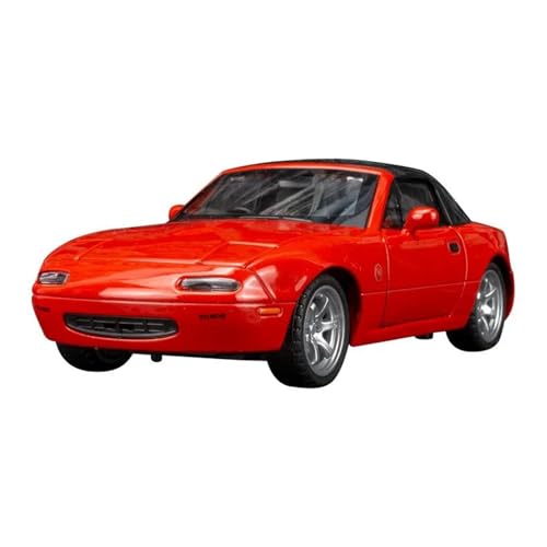 PIPJLCGE Druckgussfahrzeuge Motorfahrzeuge 1:32 for Mazda MX-5 Statische Miniatur Druckguss Fahrzeug Legierung Metall Modell Auto Dekoration Sammlerstück Fertiges Modellauto(Red 1) von PIPJLCGE