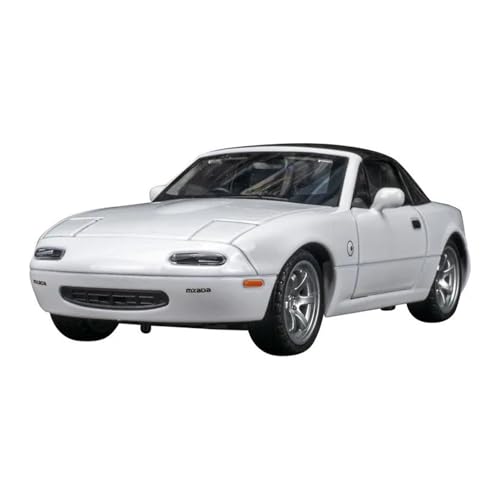Druckgussfahrzeuge Motorfahrzeuge 1:32 for Mazda MX-5 Statische Miniatur Druckguss Fahrzeug Legierung Metall Modell Auto Dekoration Sammlerstück Fertiges Modellauto(White) von PIPJLCGE