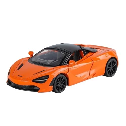 Druckgussfahrzeuge Motorfahrzeuge 1:32 for McLaren 720s Mini Statische Skala Legierung Druckguss Home Modell Auto Dekoration Sammlerstück Fertiges Modellauto(Orange) von PIPJLCGE