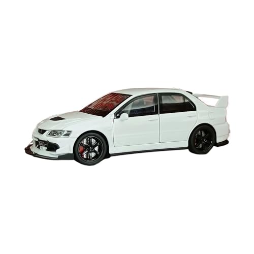 Druckgussfahrzeuge Motorfahrzeuge 1:32 for Mitsubishi Evo 9 Statische Mini-Simulation Zinklegierung Automodell Ornamente Dekoration Fertiges Modellauto(White) von PIPJLCGE