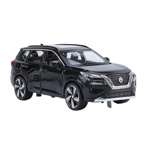 Druckgussfahrzeuge Motorfahrzeuge 1:32 for Nissan X-Trail SUV Mini-Simulation Legierung Automodell Druckguss Automodell Dekoration Ornamente Fertiges Modellauto(Black) von PIPJLCGE