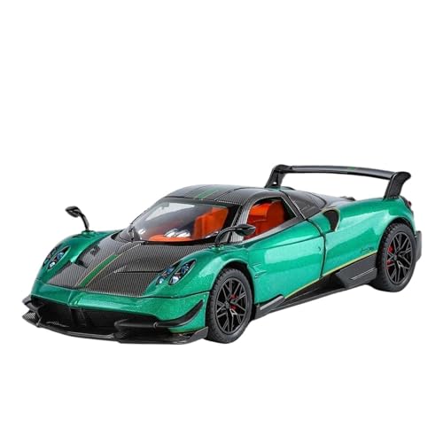 Druckgussfahrzeuge Motorfahrzeuge 1:32 for Pagani Huayra BC Simulation Mini Statische Skala Druckguss Modellauto Legierung Metall Ornamente Fertiges Modellauto(Green) von PIPJLCGE