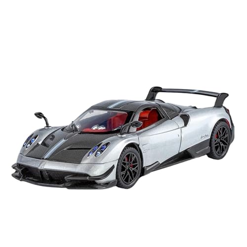Druckgussfahrzeuge Motorfahrzeuge 1:32 for Pagani Huayra BC Simulation Mini Statische Skala Druckguss Modellauto Legierung Metall Ornamente Fertiges Modellauto(Silver) von PIPJLCGE