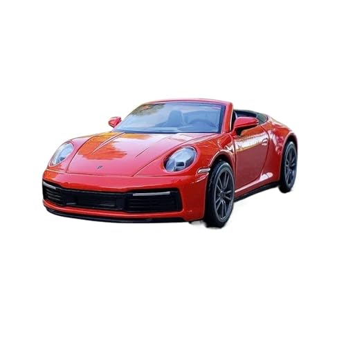 Druckgussfahrzeuge Motorfahrzeuge 1:32 for Porsche 911 Carrera Miniatur Maßstab Simulation Legierung Auto Modell Exquisite Bücherregal Ornamente Fertiges Modellauto(Red) von PIPJLCGE