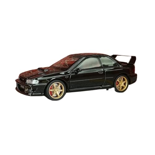 Druckgussfahrzeuge Motorfahrzeuge 1:32 for Subaru Impreza Statische Simulation Miniatur Zinklegierung Replik Automodell Wohnzimmer Ornamente Fertiges Modellauto(Black) von PIPJLCGE