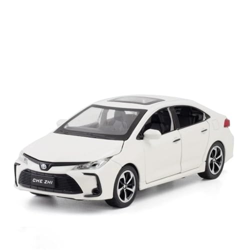 Druckgussfahrzeuge Motorfahrzeuge 1:32 for Toyota Corolla Hybrid Roadster Legierung Druckguss Metall Simulation Auto Modell Top Sammlung Fertiges Modellauto (Size : White) von PIPJLCGE