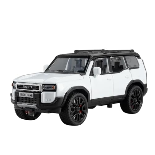 Druckgussfahrzeuge Motorfahrzeuge 1:32 for Toyota Land Cruiser Prado Mini Simulation Statische Legierung Druckguss Home Modell Auto Kreative Ornamente Fertiges Modellauto(White) von PIPJLCGE