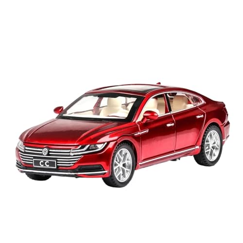 Druckgussfahrzeuge Motorfahrzeuge 1:32 for Volkswagen CC Mini Statische Simulation Legierung Home Modell Auto Kreative Ornamente Sammlung Fertiges Modellauto(Red) von PIPJLCGE
