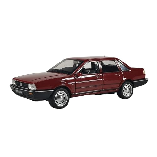 Druckgussfahrzeuge Motorfahrzeuge 1:32 for Volkswagen Santana Mini Statische Legierung Metall Auto Modell Maßstab Luxus Auto Ornamente Dekoration Fertiges Modellauto(Red) von PIPJLCGE
