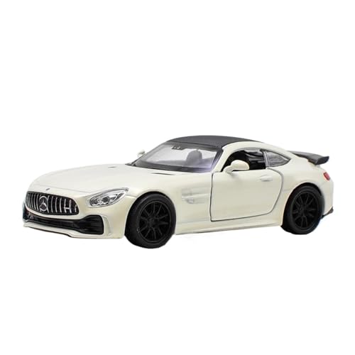 Druckgussfahrzeuge Motorfahrzeuge 1:36 for Benz AMG GTR Simulation Mini Statische Skala Druckguss Modell Auto Legierung Metall Ornamente Fertiges Modellauto(White) von PIPJLCGE