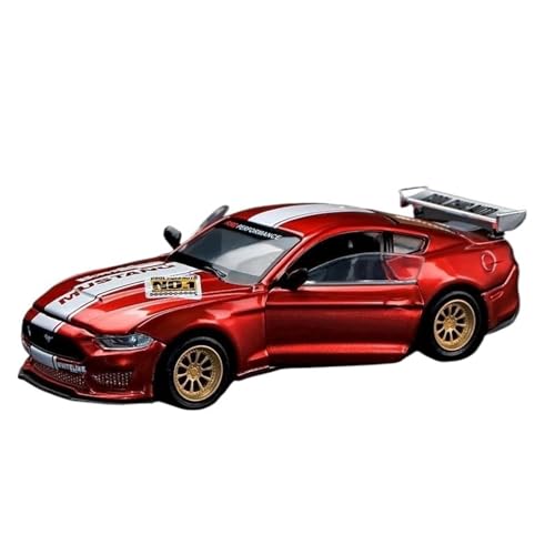 Druckgussfahrzeuge Motorfahrzeuge 1:42 for Ford Mustang GT 2018 Supercar Miniatur aus Druckguss-Metalllegierung, leichtes Automodell, Top-Sammlerstücke Fertiges Modellauto (Size : Red) von PIPJLCGE