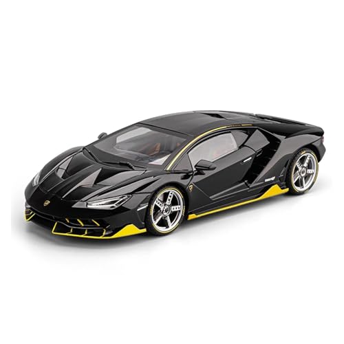 PIPJLCGE Druckgussfahrzeuge Motorfahrzeuge 1:18 for Lamborghini LP770 Mini-Simulation Zink-Legierung Druckguss Home Modell Auto Kreative Ornamente Fertiges Modellauto(Black) von PIPJLCGE