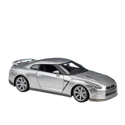 PIPJLCGE Druckgussfahrzeuge Motorfahrzeuge 1:18 for Nissan GT-R R35 2009 Mini-Simulation Zinklegierung Automodell Exquisite Messestanddekoration Fertiges Modellauto(White) von PIPJLCGE
