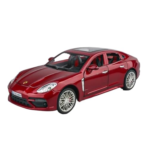 PIPJLCGE Druckgussfahrzeuge Motorfahrzeuge 1:18 for Porsche Panamera Simulation Miniatur Statischen Maßstab Druckguss-Modell Automobil Legierung Ornamente Fertiges Modellauto(Red) von PIPJLCGE
