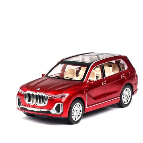 Druckgussfahrzeuge Motorfahrzeuge 1:24 Simulationsautomodell Aus Zinkdruckguss, Geeignet for Sammlung Und Ausstellung for BMW X7 SUV Fertiges Modellauto(Red) von PIPJLCGE