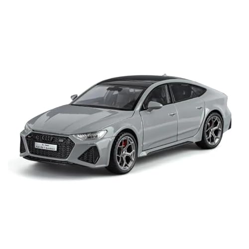 PIPJLCGE Druckgussfahrzeuge Motorfahrzeuge 1:24 for Audi RS7 Mini Simulation Legierung Metall Automodell Exquisite Ornamente Ausstellung Display Fertiges Modellauto(Chrome) von PIPJLCGE