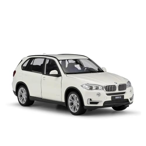 Druckgussfahrzeuge Motorfahrzeuge 1:24 for BMW X5 High SUV Simulation Miniatur Statisches Modellauto Druckguss Zinklegierung Dekoration Fertiges Modellauto(White) von PIPJLCGE