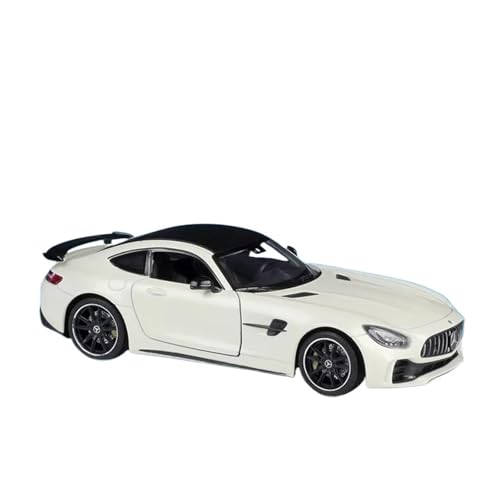 Druckgussfahrzeuge Motorfahrzeuge 1:24 for Benz AMG GTR Simulation Miniatur Druckguss Modellauto Legierung Metall Dekorative Ornamente Fertiges Modellauto(White) von PIPJLCGE
