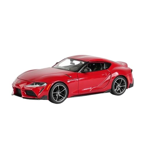 Druckgussfahrzeuge Motorfahrzeuge 1:24 for Toyota GR Supra Statische Druckguss-Modellauto-Ornamente Im Miniaturmaßstab Fertiges Modellauto(Red) von PIPJLCGE