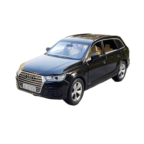 Druckgussfahrzeuge Motorfahrzeuge 1:32 for Audi Q7 SUV Druckguss-Legierung Metall Miniatur Simulation Modell Auto Sammlung Display Fertiges Modellauto(Bright Black) von PIPJLCGE