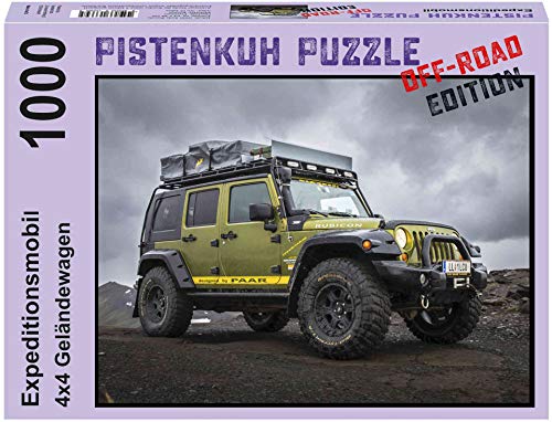 PISTENKUH Puzzle - Offroad Edition - Geländewagen - Puzzlebild zeigt Jeep Rubicon - 1000 Teile von PISTENKUH