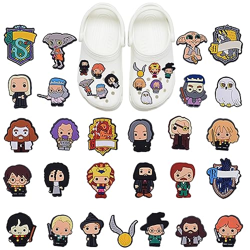PIUMOJ Harry Schuh Charm, Harry Schuhanhänger, Zauberer Schuh Dekoration, Charm für Kinder Magic Schuhe Charme, PVC Shoe Charms für Kinder Party Favors Männlich Weiblich, 27Stück PIUMOJ Harry Schuh Charm, Harry Schuhanhänger, Zauberer Schuh Dekoration, Charm für Kinder Magic Schuhe Charme, PVC Shoe Charms für Kinder Party Favors Männlich Weiblich, 27Stück von PIUMOJ