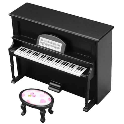 1Set Dollhouse Piano 1:12 Simulation Holz aufrechte Miniatur Klavier mit Stuhlfoto Requisite Lustige DIY Mini für Dollhouse Accessoires Kinder Geschenk, Stil 1 1Set Dollhouse Piano 1:12 Simulation Holz aufrechte Miniatur Klavier mit Stuhlfoto Requisite Lustige DIY Mini für Dollhouse Accessoires Kinder Geschenk, Stil 1 von PIUpiuLIANG
