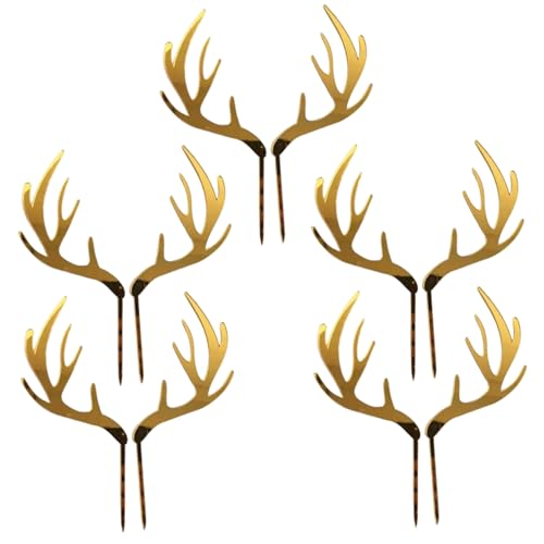5pcs Hirschkuchen -Topper, Geweih Cupcake Topper, Weihnachtsdekorationen für Babyparty, Hochzeit, Jagd, Geburtstagsfeier. 5pcs Hirschkuchen -Topper, Geweih Cupcake Topper, Weihnachtsdekorationen für Babyparty, Hochzeit, Jagd, Geburtstagsfeier. von PIUpiuLIANG