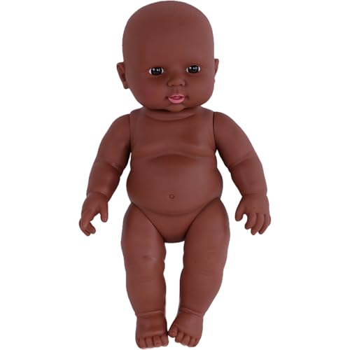 Baby Dull 12in High Realistic Simulation Safe süße weiche Plastik Neugeborene Babypuppen frühe Bildungsgeschenke für Mädchen, Junge, Afrika Baby Dull 12in High Realistic Simulation Safe süße weiche Plastik Neugeborene Babypuppen frühe Bildungsgeschenke für Mädchen, Junge, Afrika von PIUpiuLIANG