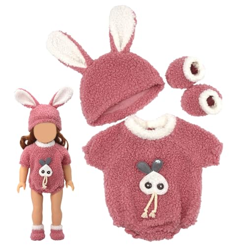 Babypuppenkleidung weich süße 18 -Zoll -Puppenkleidung beinhaltet Outfits Hutsocken abnehmbare 18 -Zoll -Accessoires Style 1 von PIUpiuLIANG