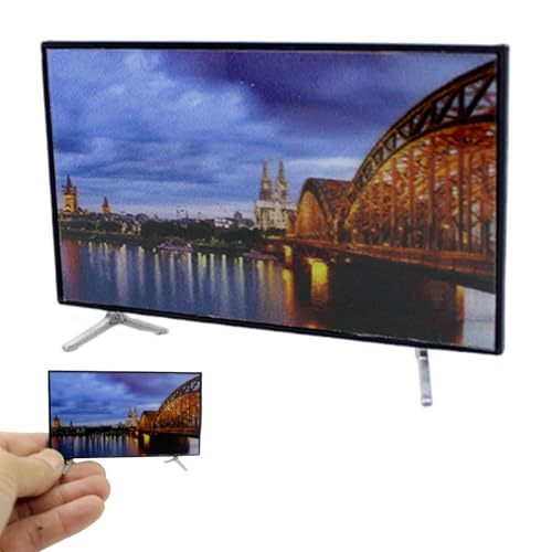 Dollhouse Möbel, 1:12 Spielzeugfernseher, lebensechter Puppenhausfernseher, 3, 3 x 1, 8 Zoll Miniaturmöbel Accessoires für DIY -Enthusiasten Dollhouse Möbel, 1:12 Spielzeugfernseher, lebensechter Puppenhausfernseher, 3, 3 x 1, 8 Zoll Miniaturmöbel Accessoires für DIY -Enthusiasten von PIUpiuLIANG